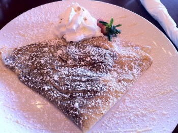 Nutella and banana crepe