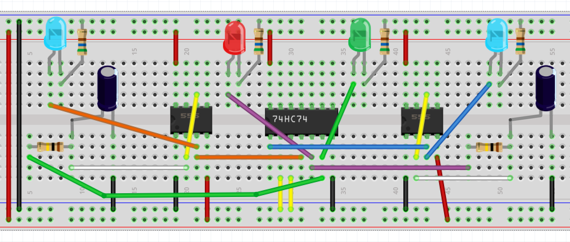 Combining 74HC74 & 555 Integrated Circuits – Nick Momrik