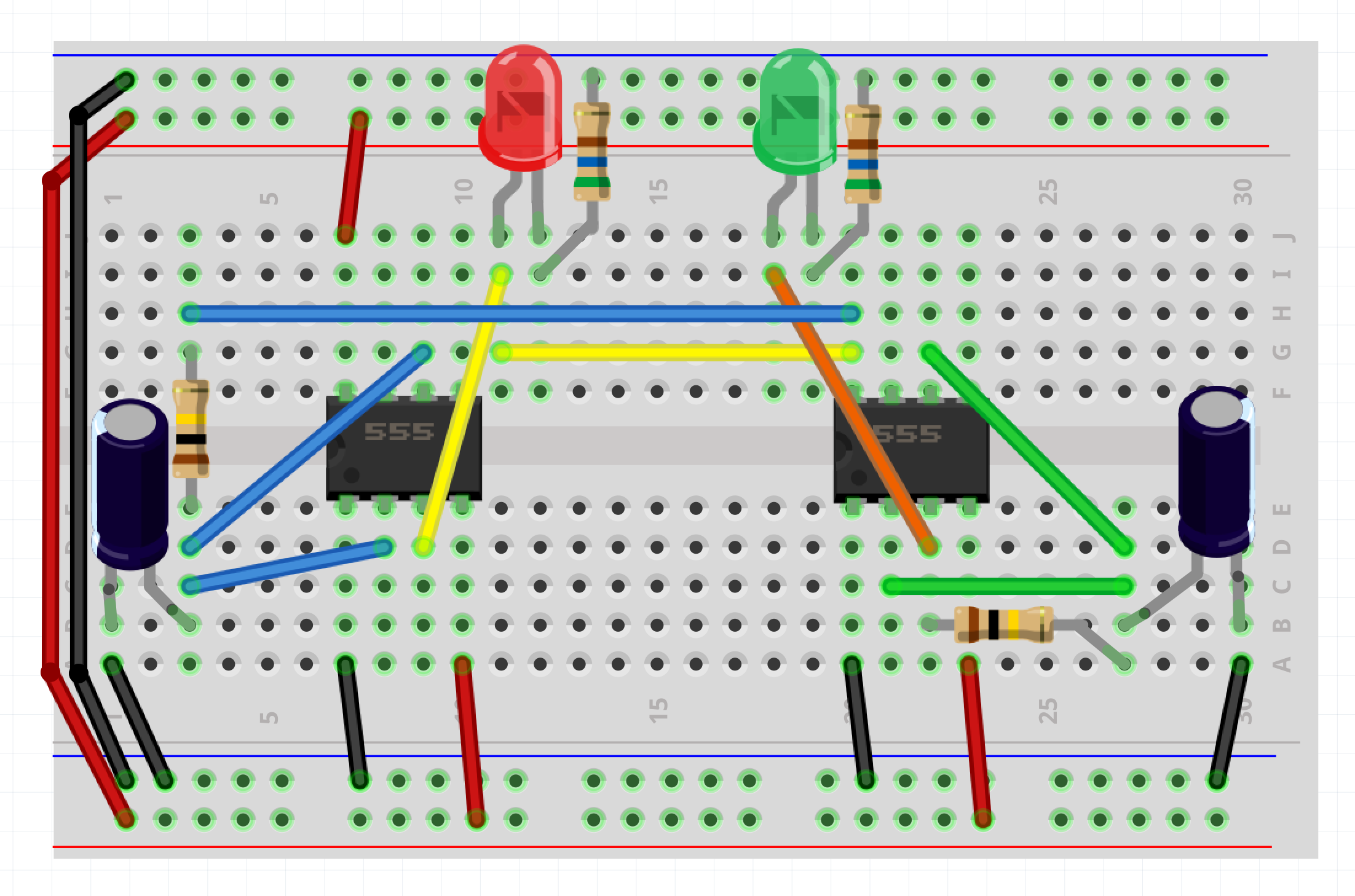 Combining 74HC74 & 555 Integrated Circuits – Nick Momrik