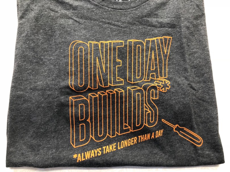 Always take longer than a day